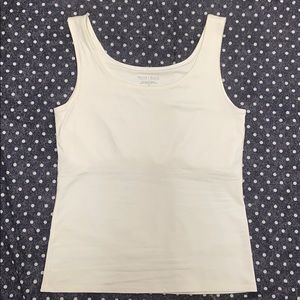 White House Black Market white cami w/built in bra